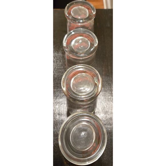 VTG Franciscan Glass Water Tumblers Set of 4 Hand Painted Desert Rose - Picture 6 of 7